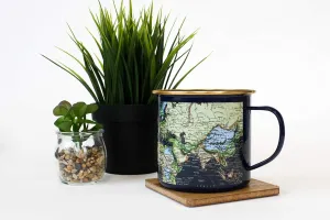 Man of the World Enamel Mug Blue