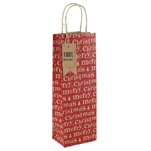 Merry Christmas Bottle Bag