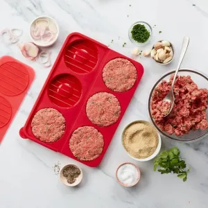 Metrokane Silicone Fold'n Freeze Burger Mold