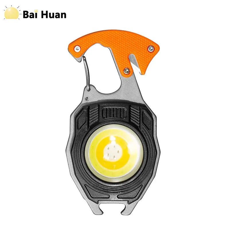 Mini LED Flashlight Work Light Pocket light Outdoor Camping Lantern Emergency Wrench Hammer Lamp