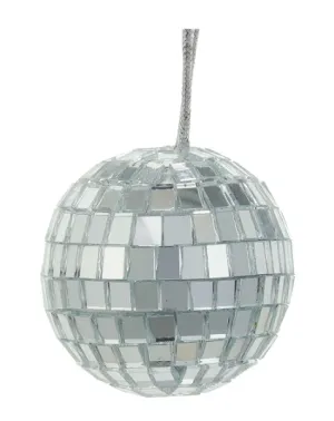 Mirrored Disco Ball Glass Ornaments-6PC