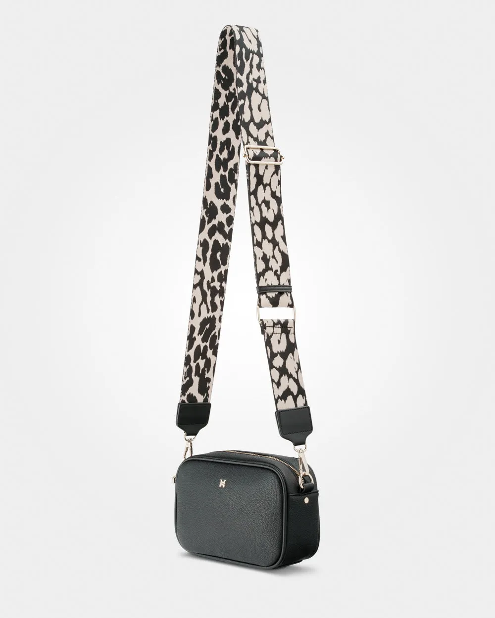 Monica Camera Crossbody Bag   Leopard Bag Strap