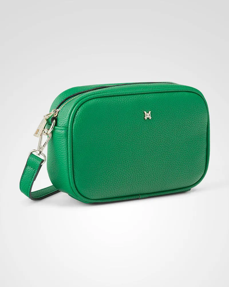 Monica "Wear it 3 Ways" Giftbox - Kelly Green Monogram, Black Monogram, & Matching Bag Strap