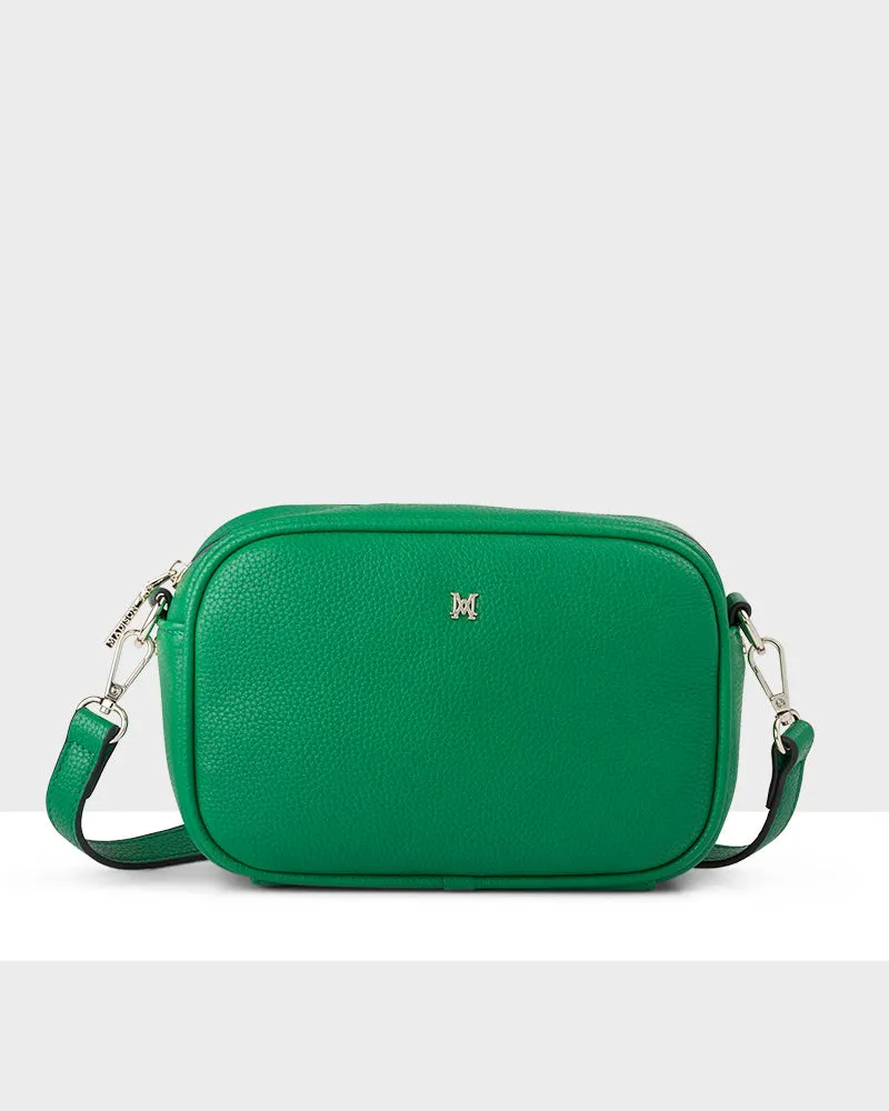 Monica "Wear it 3 Ways" Giftbox - Kelly Green Monogram, Black Monogram, & Matching Bag Strap