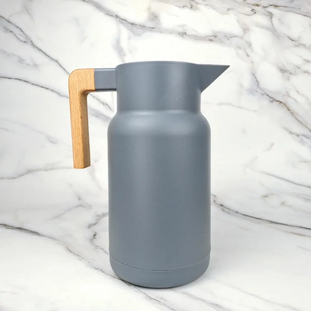 (Net) 1000ml Vacuum Jug Flask with Push Button Pourage