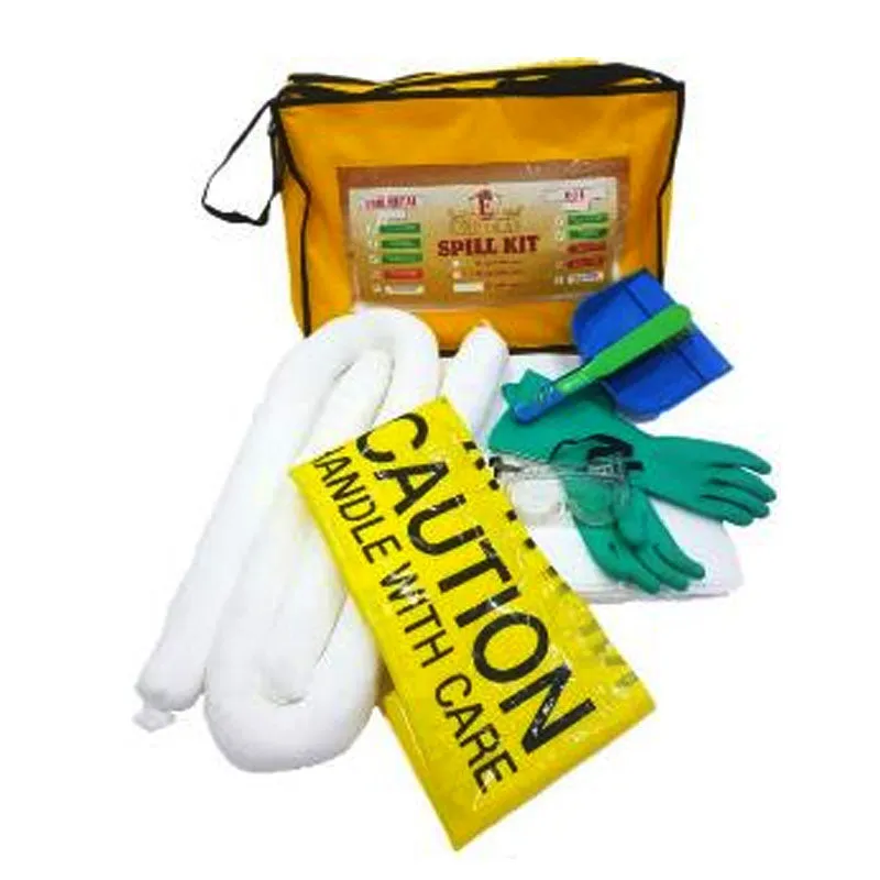 Oil Spill Kit 5 Gallons Nylon Bag with Sorbent Pads and Socks