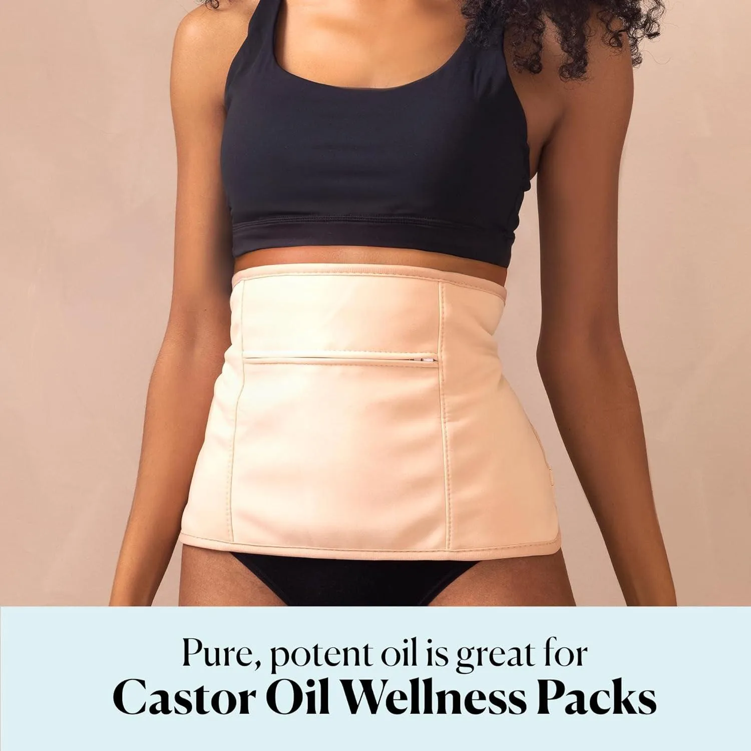 Organic Castor Oil, 100% Pure, Hexane Free, Cold-Pressed to Support Stronger, Fuller-Looking Hair, Eyelashes & Eyebrows,Good for Castor Packs, Navel Oiling, Carrier Oil Use, 16 Fl Oz