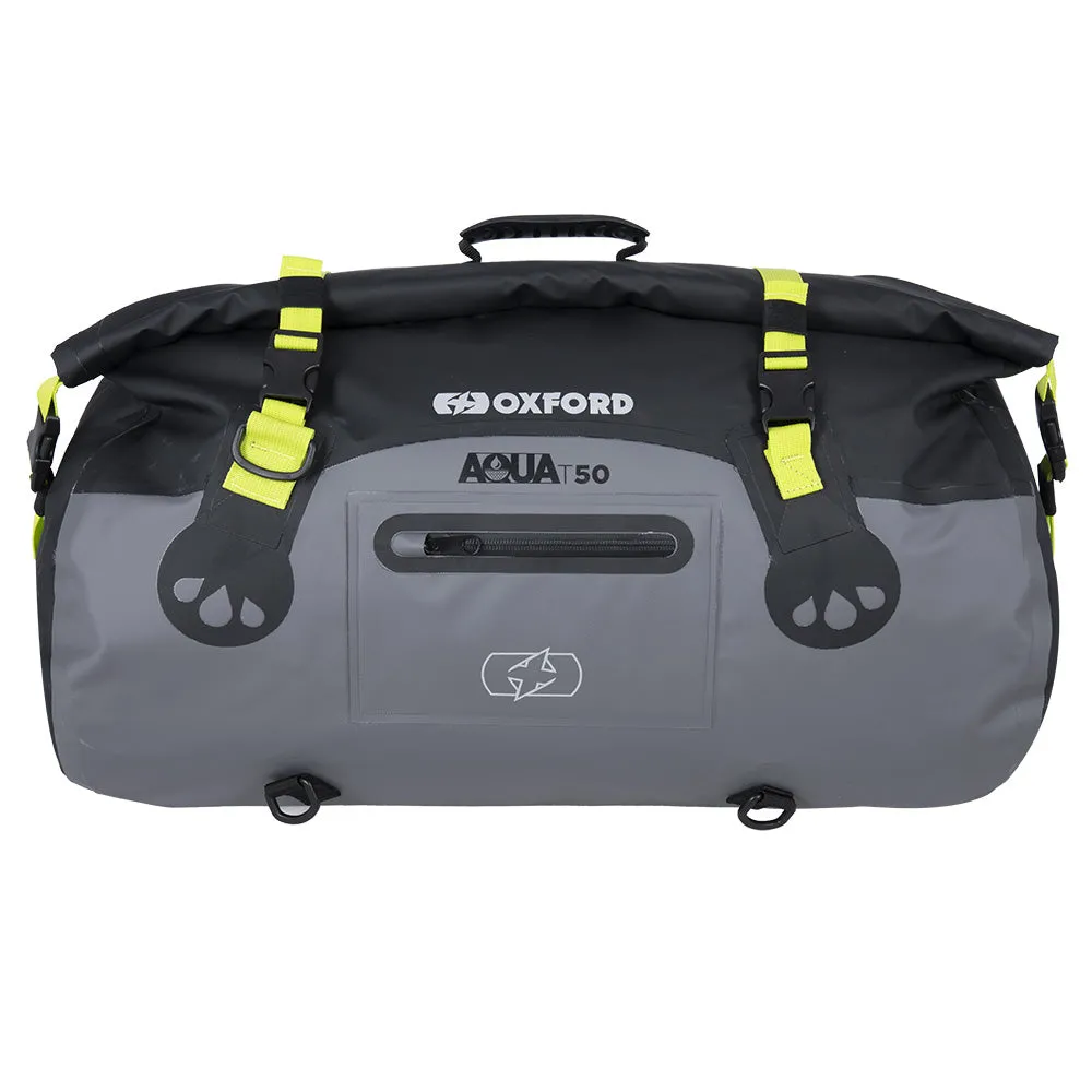 Oxford Aqua T 50 Roll Bag Black Grey Fluo