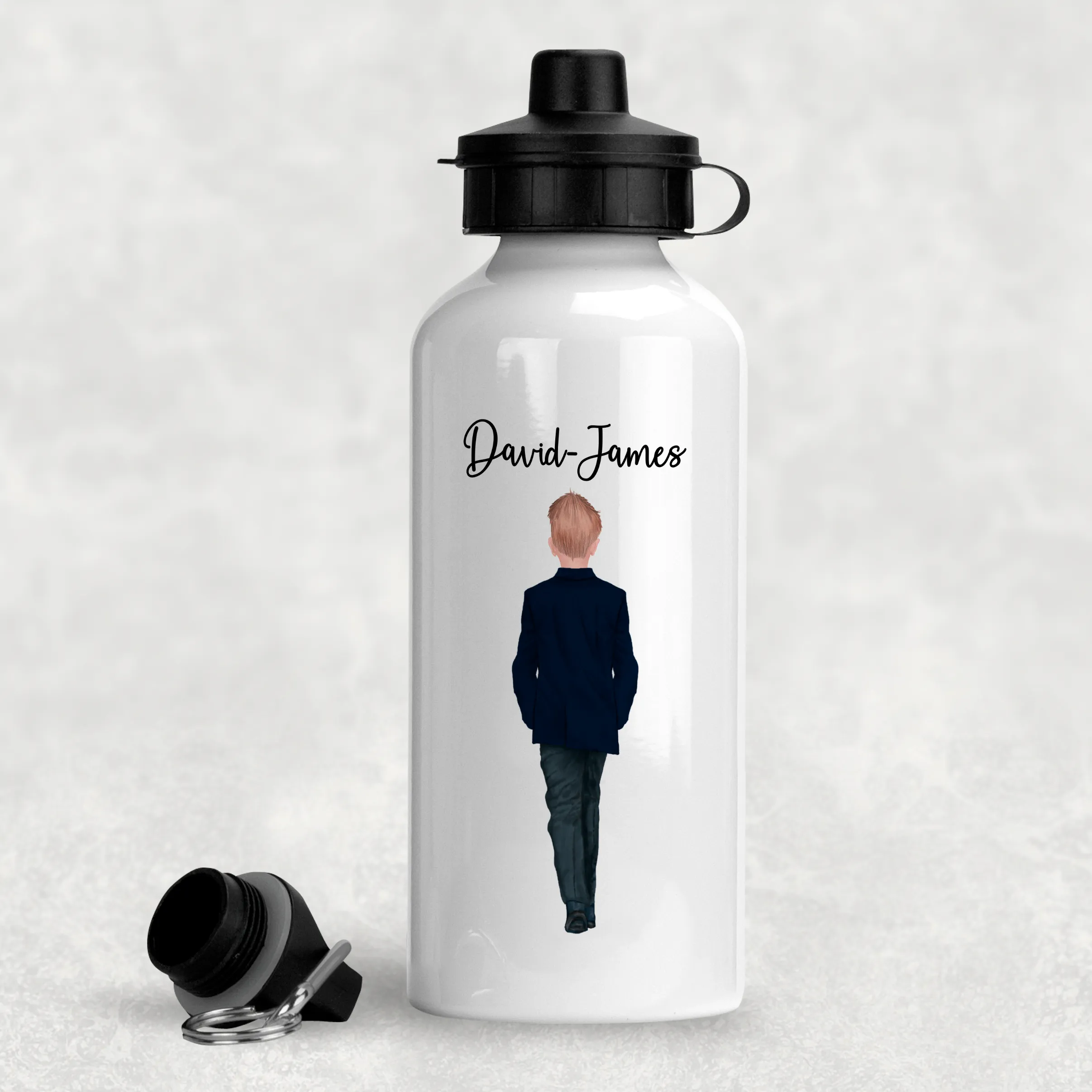 Page Boy Personalised Wedding Aluminium Water Bottle 400/600ml