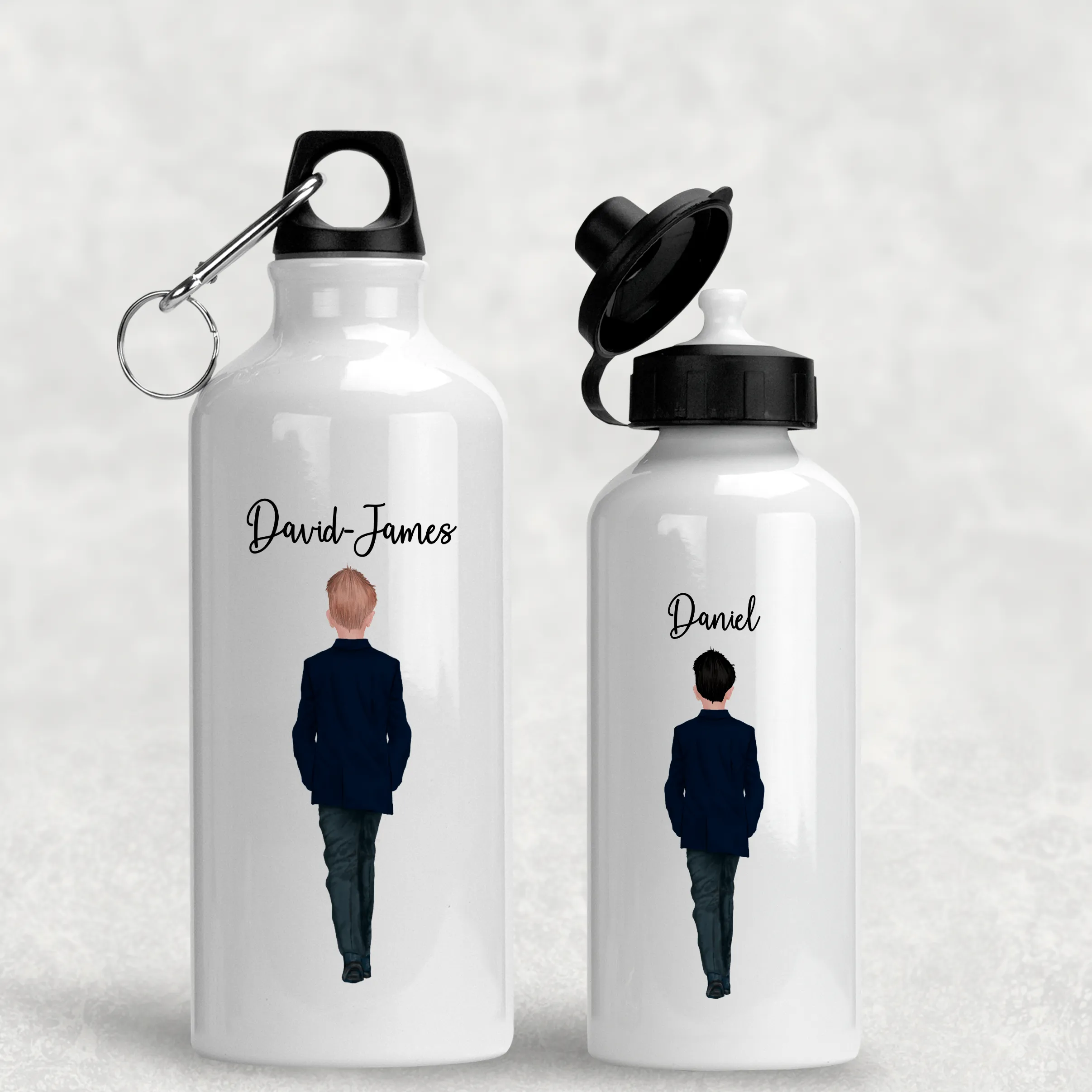 Page Boy Personalised Wedding Aluminium Water Bottle 400/600ml