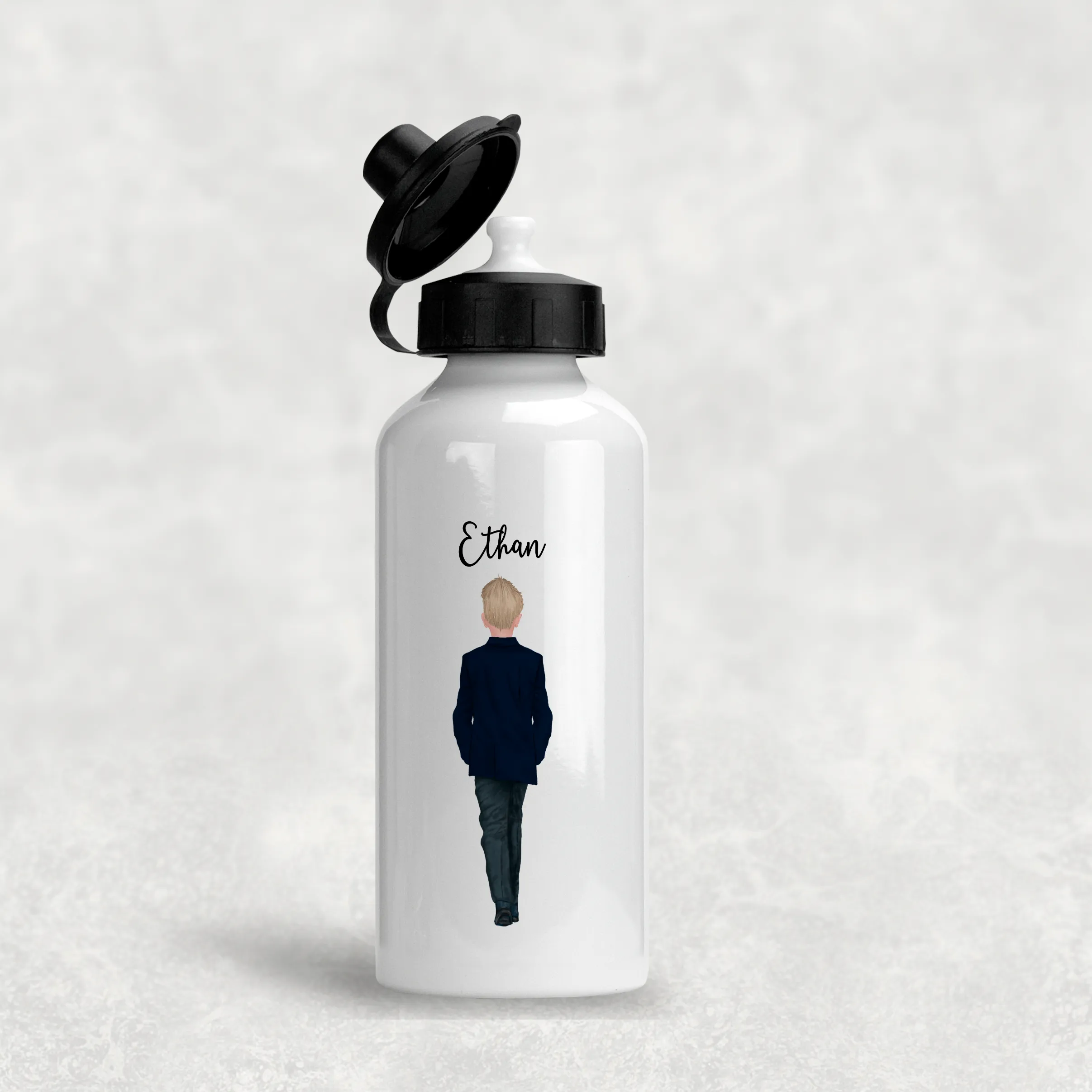 Page Boy Personalised Wedding Aluminium Water Bottle 400/600ml