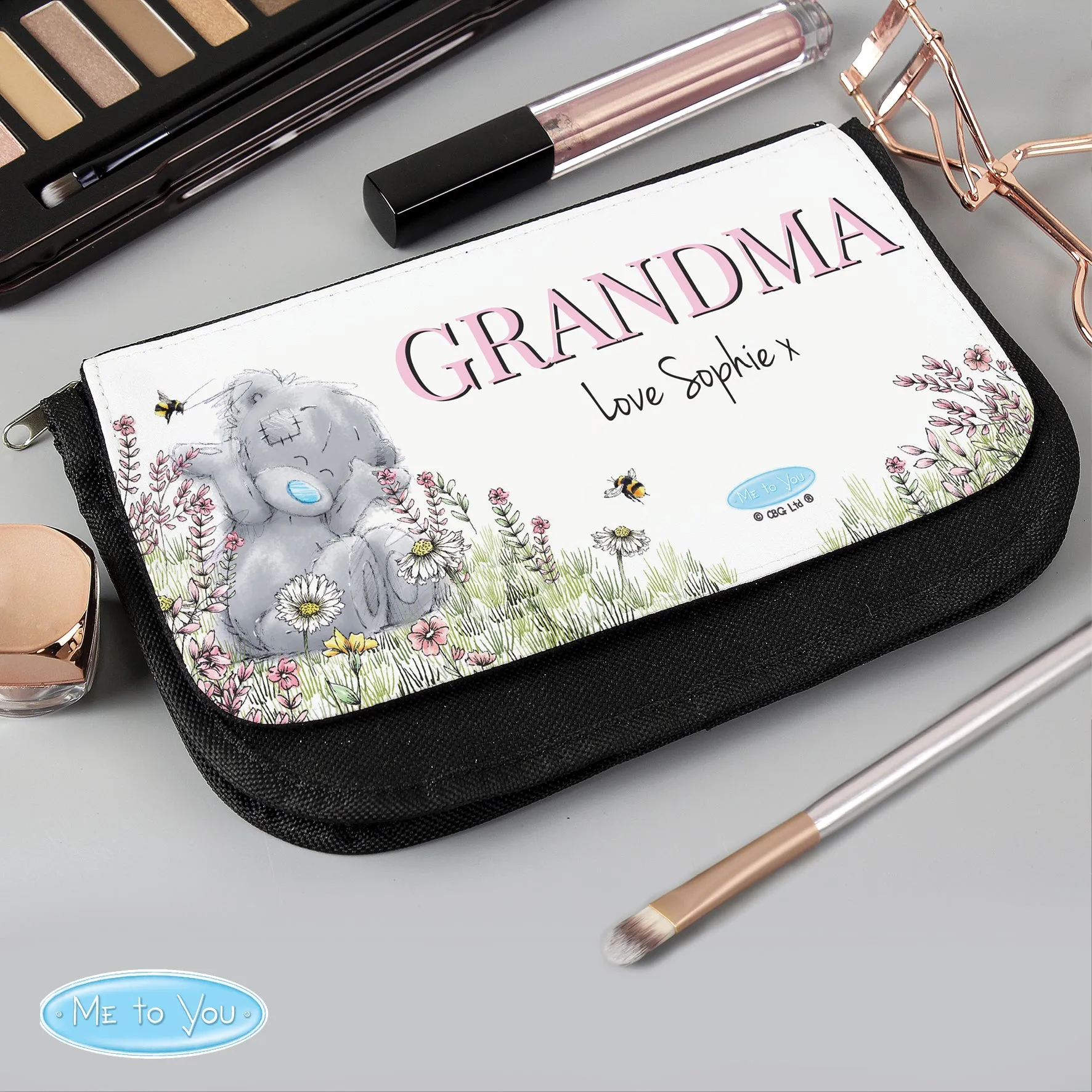 Personalised Me To You Bees Make Up Bag