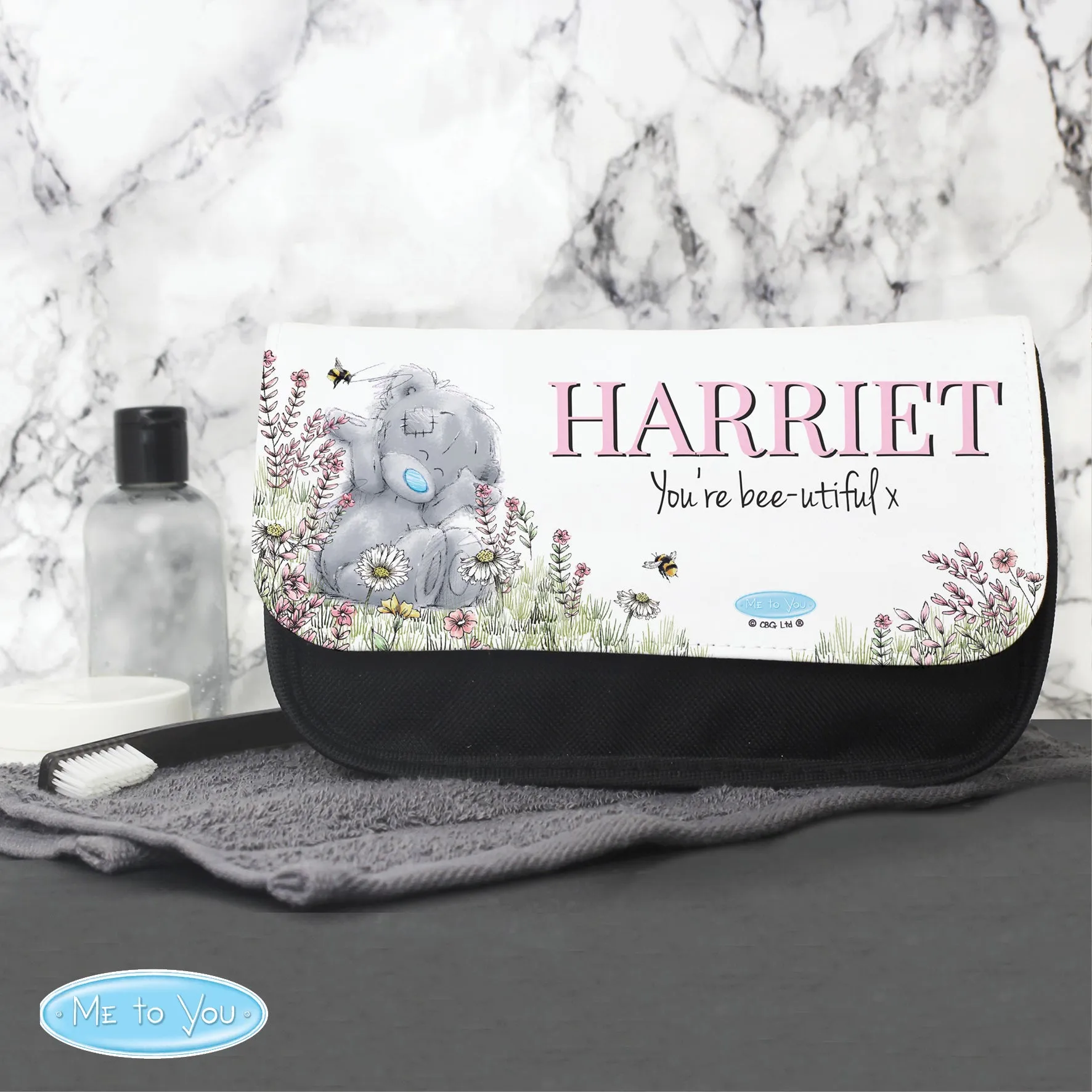 Personalised Me To You Bees Make Up Bag