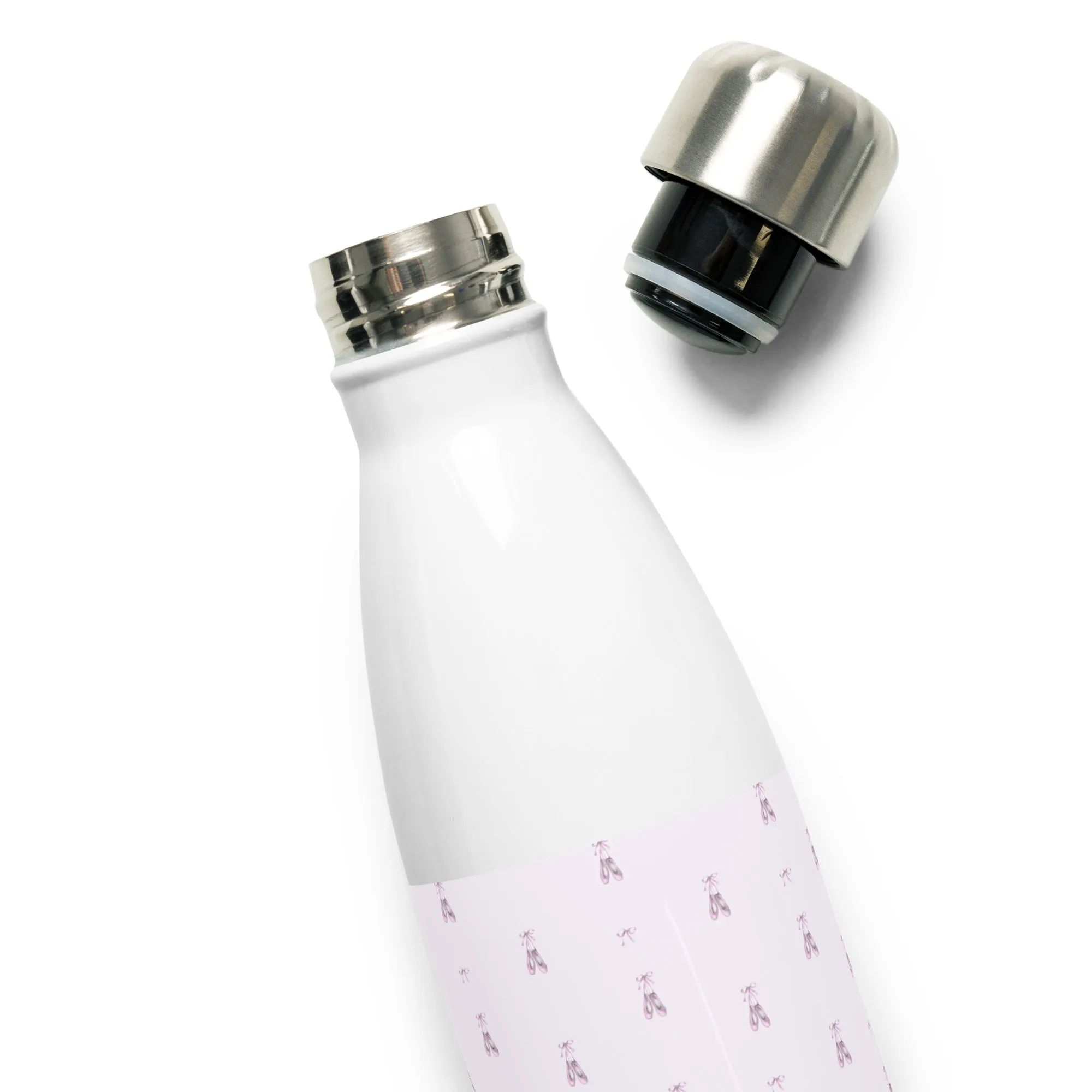 Personalised Stainless Steel Water Bottle Ballerina Design