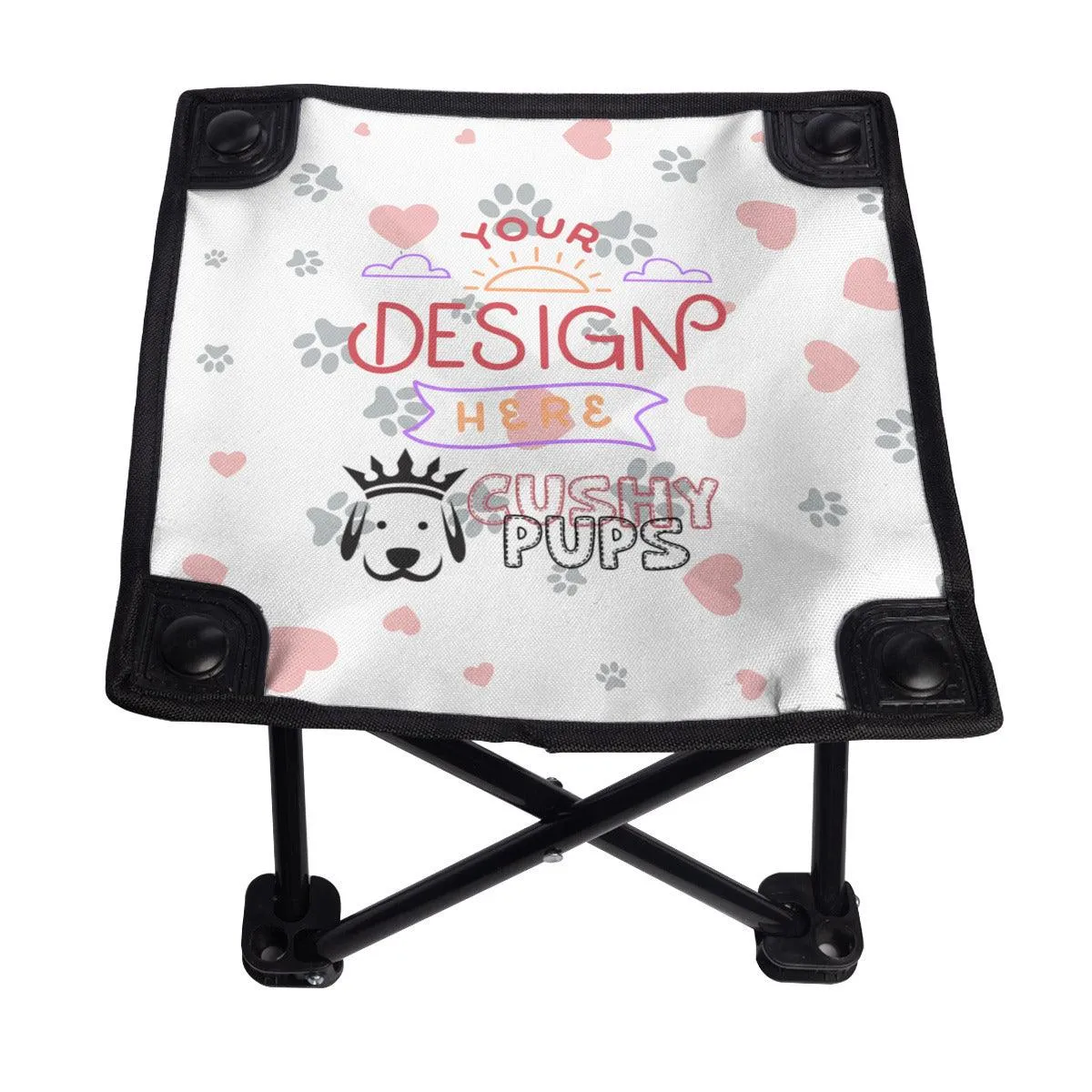 Personalized Camping Chair, Custom Camping Chair, Personalized Folding Chair, Personalised Camping Chairs - Cushy Pups