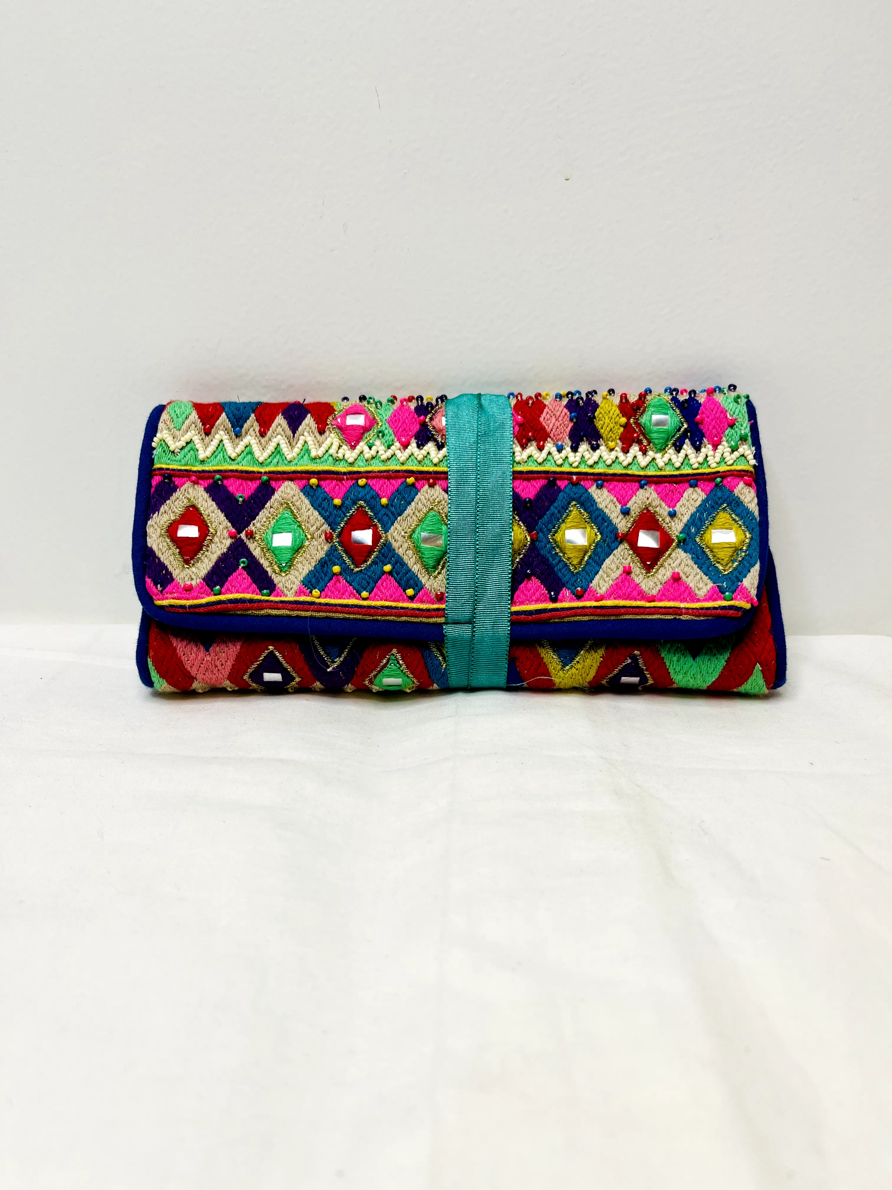 Pink Multicolor Makeup Bag