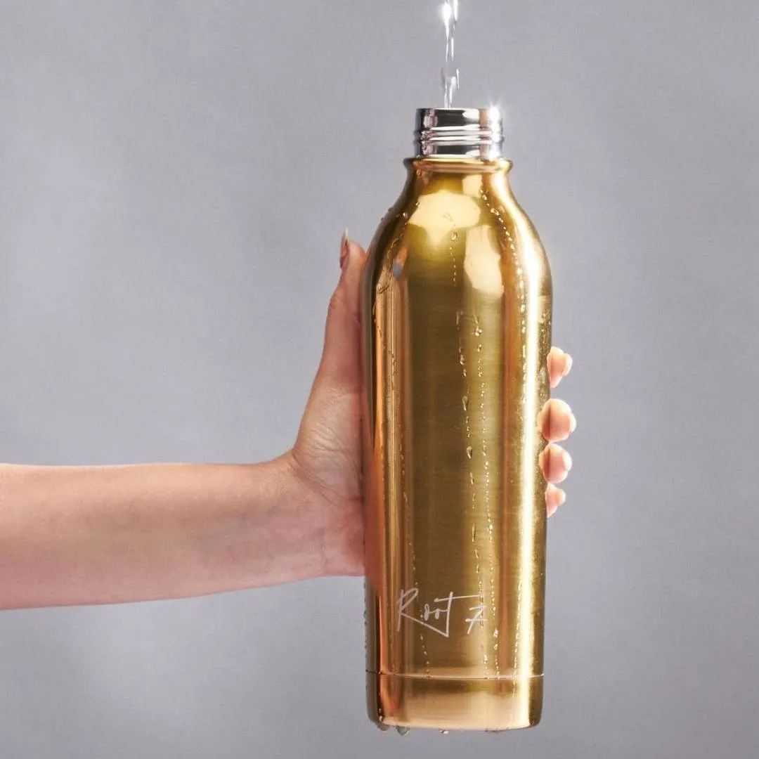 Polished Gold Water Bottle