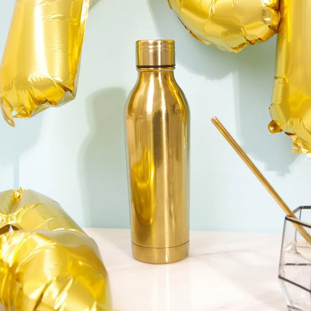 Polished Gold Water Bottle