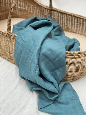 Pop Ya Tot- Essential Swaddle- Peacock Teal