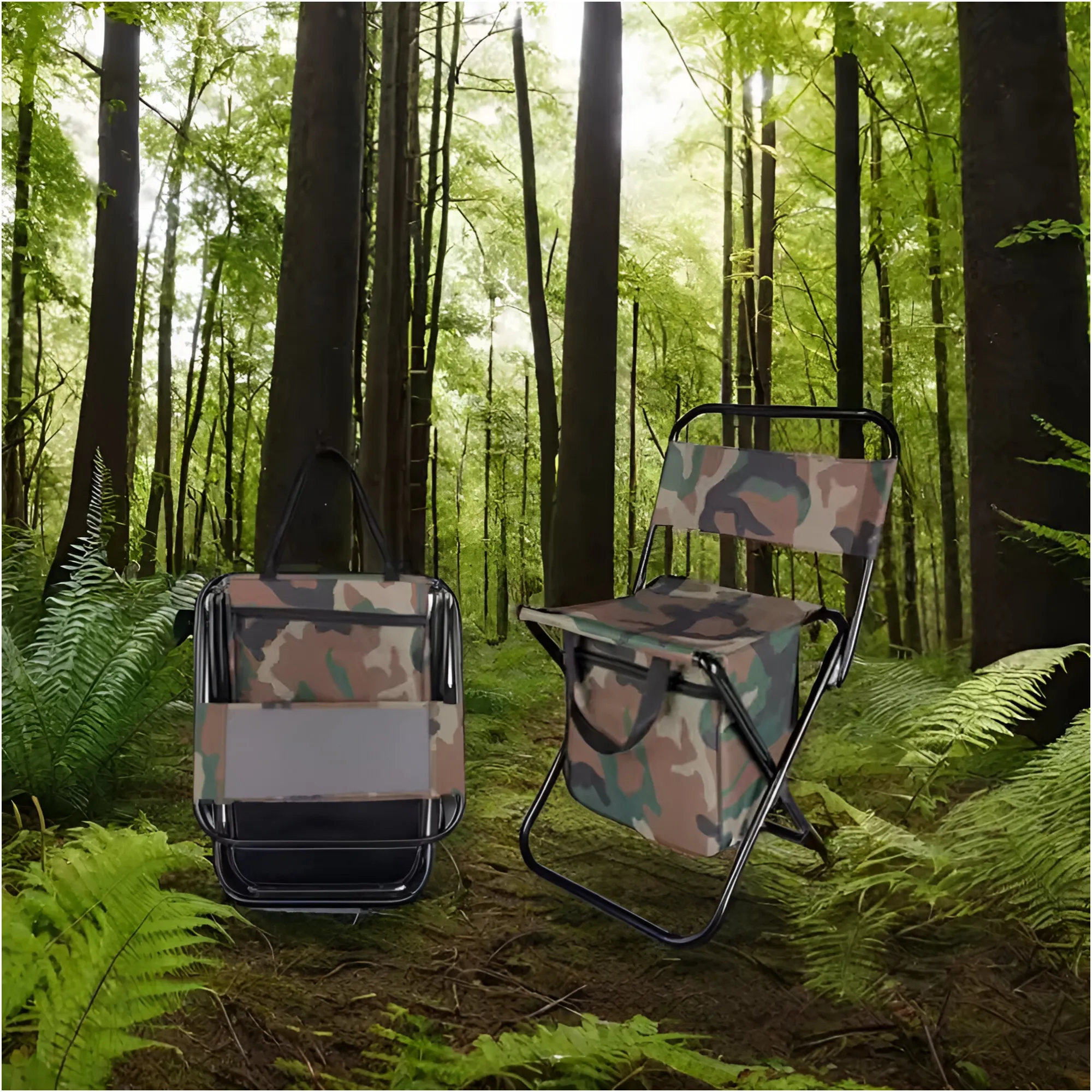 Portable And Folding Camping/Fishing Chair With Storage Bag Jg20375293