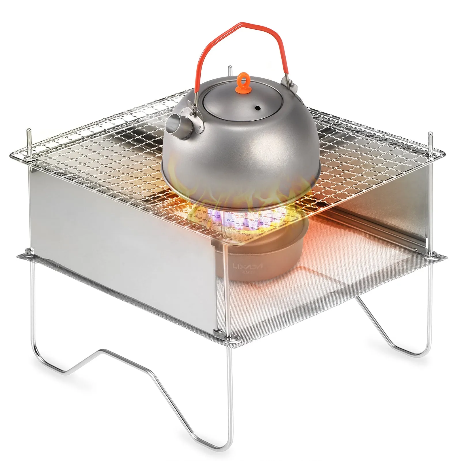 Portable Folding Stainless Steel BBQ Grill