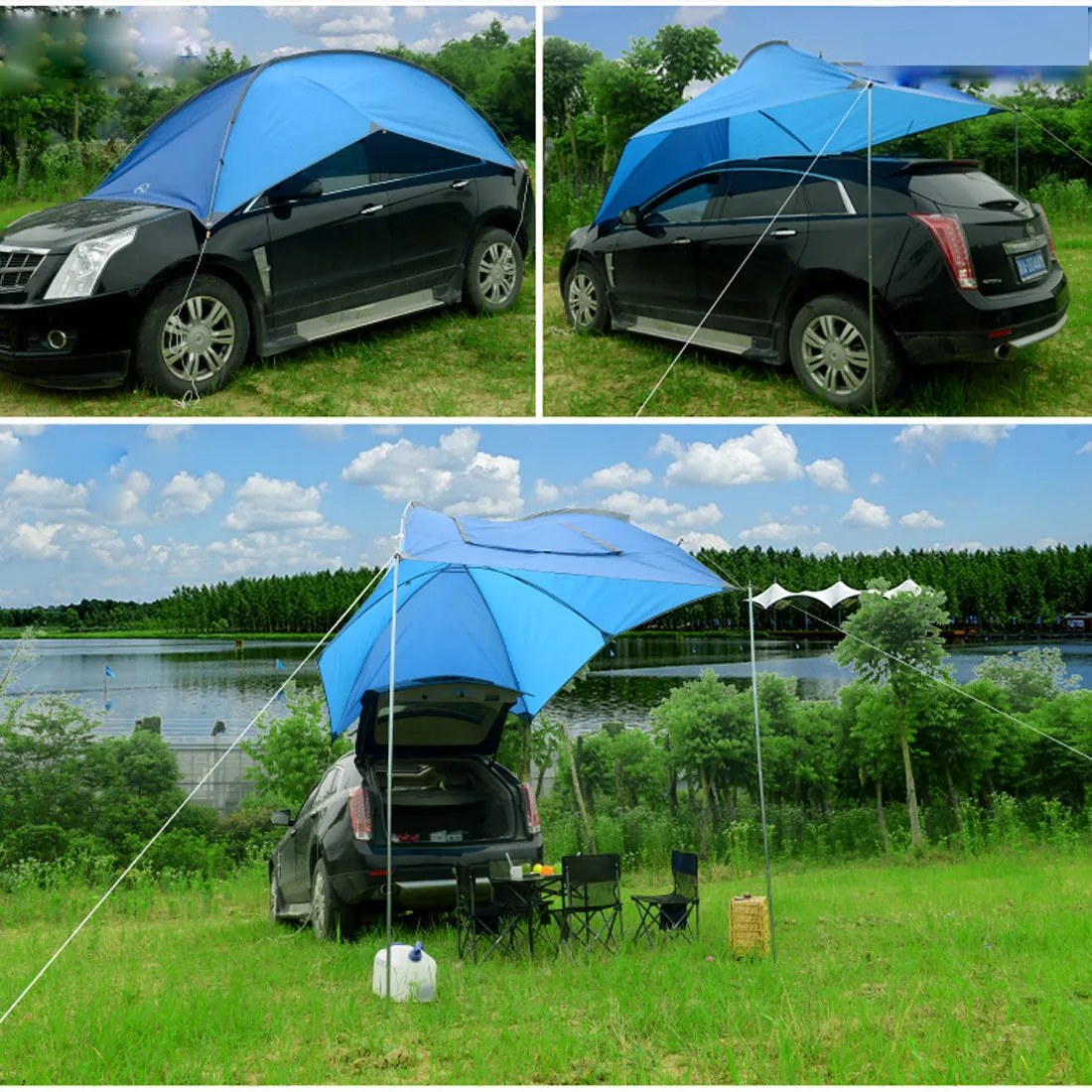 Portable Waterproof Car Rear Tent,Camping Shelter Outdoor Car Tent