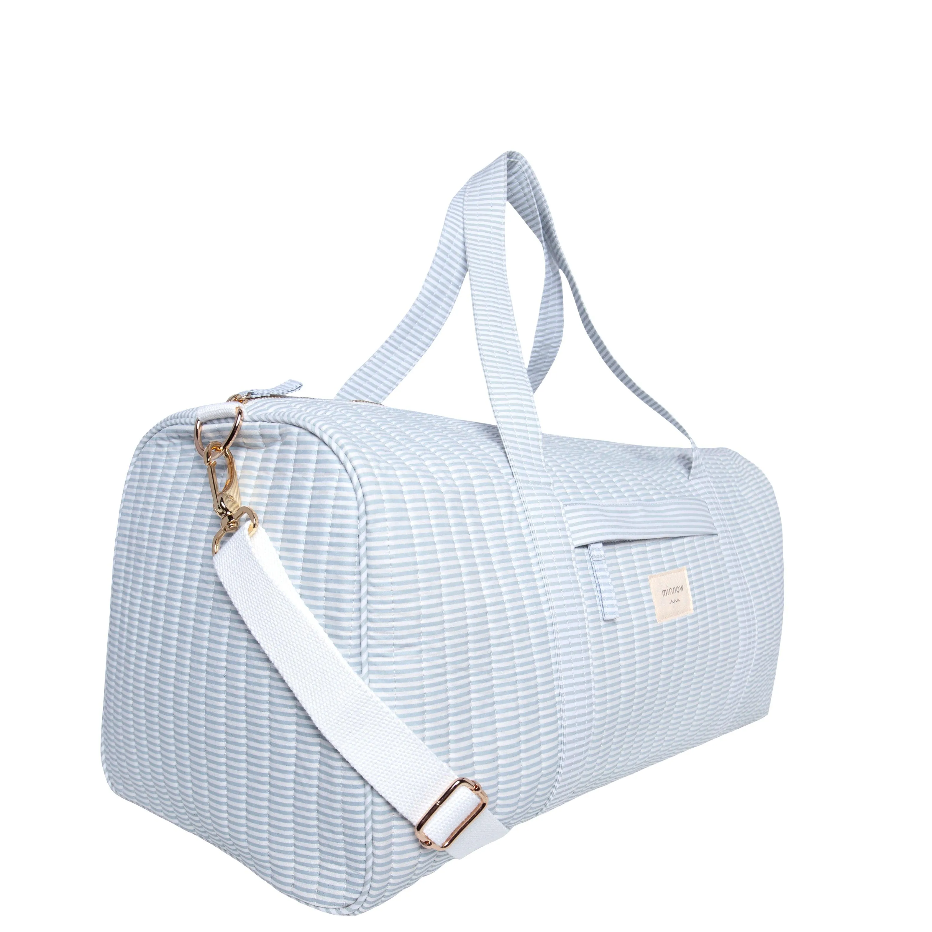 Powder Blue Stripe Weekender