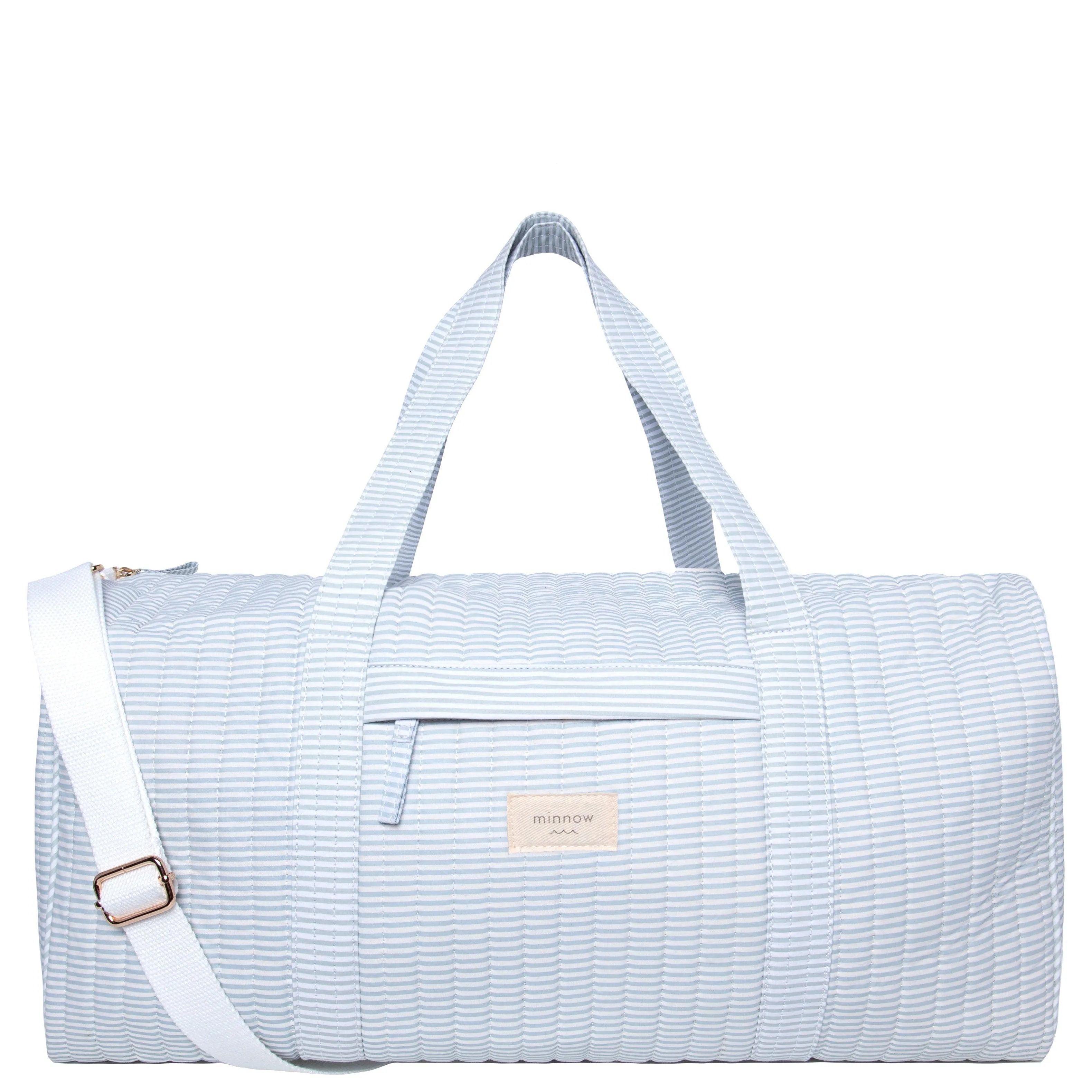 Powder Blue Stripe Weekender