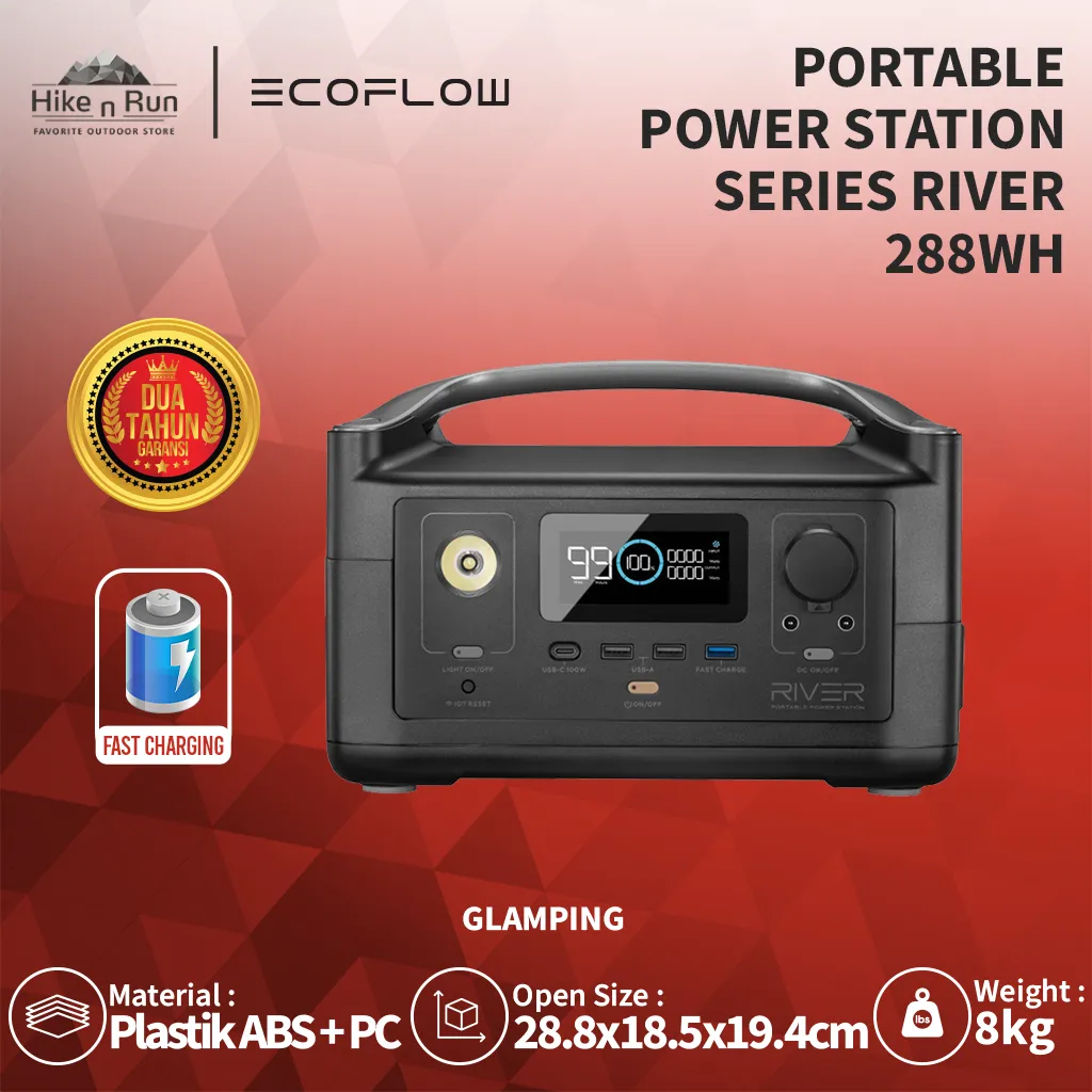 POWER STATION PORTABLE ECOFLOW RIVER 288Wh