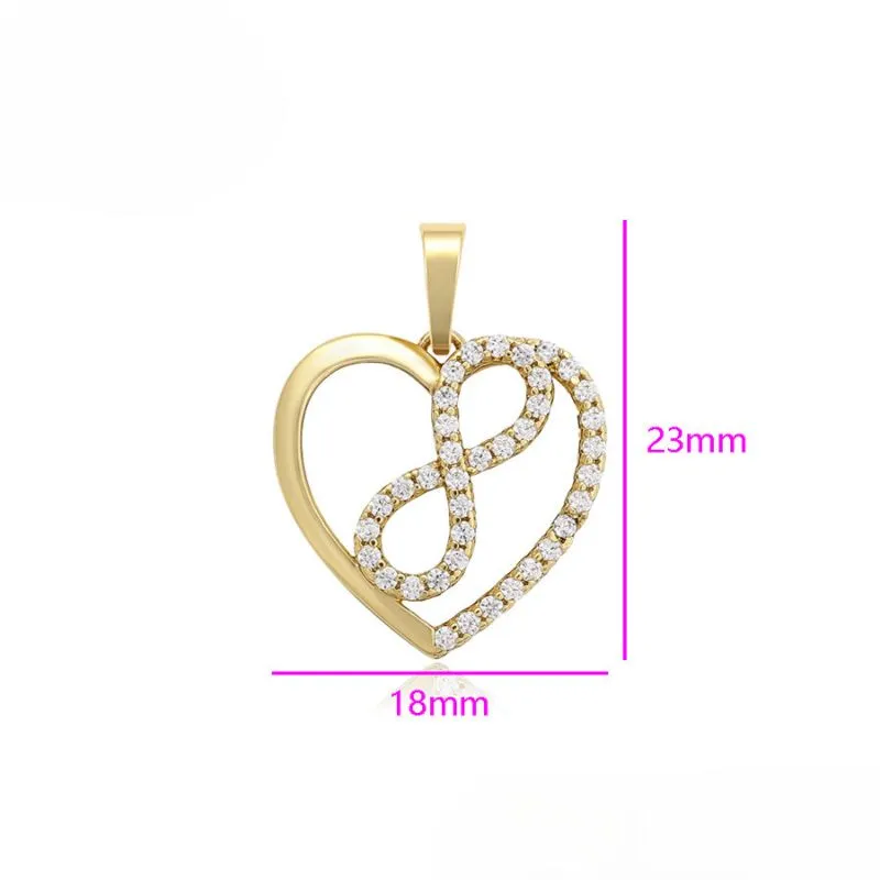 Precious Love Heart Pendant With Necklace