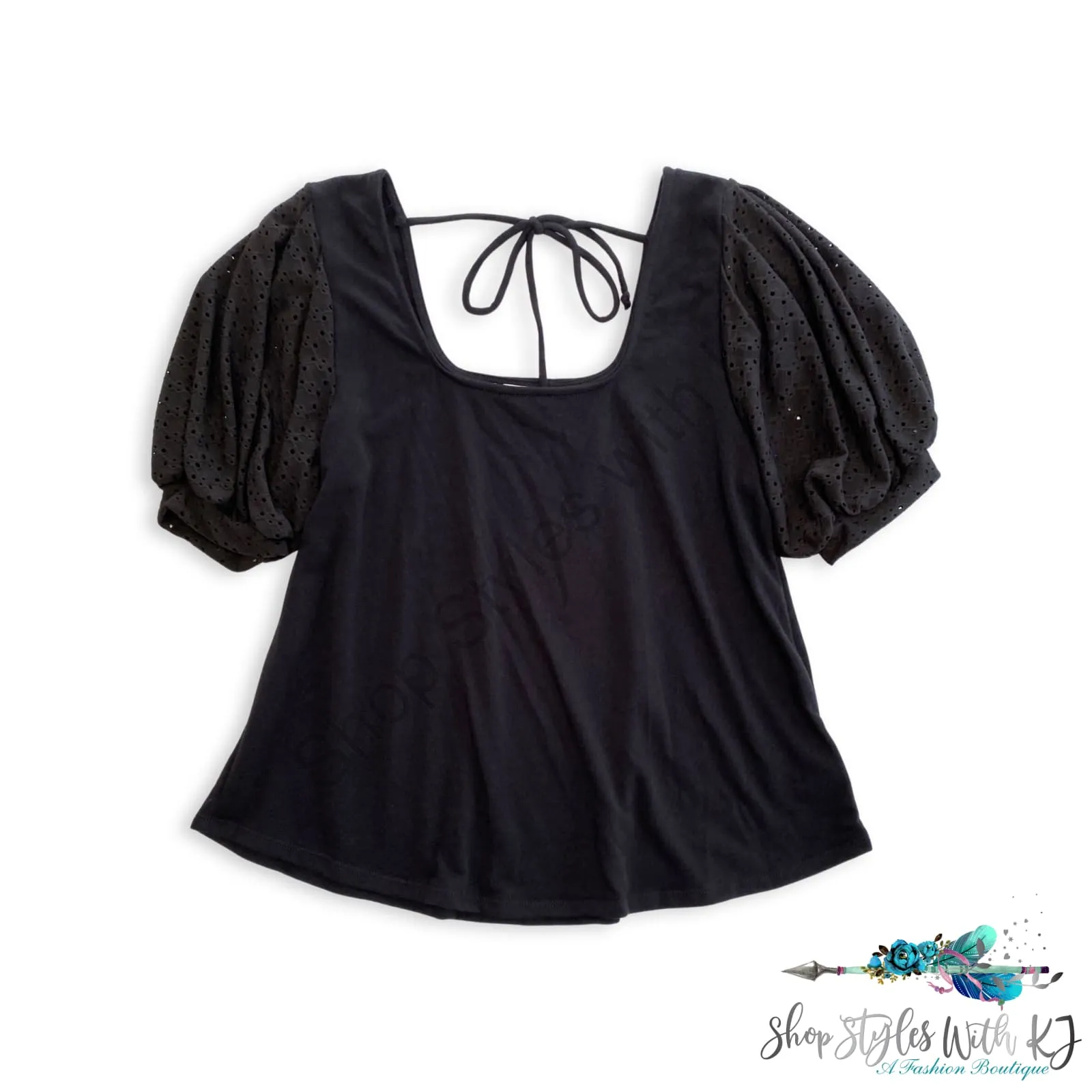 Precious Moments Top in Black