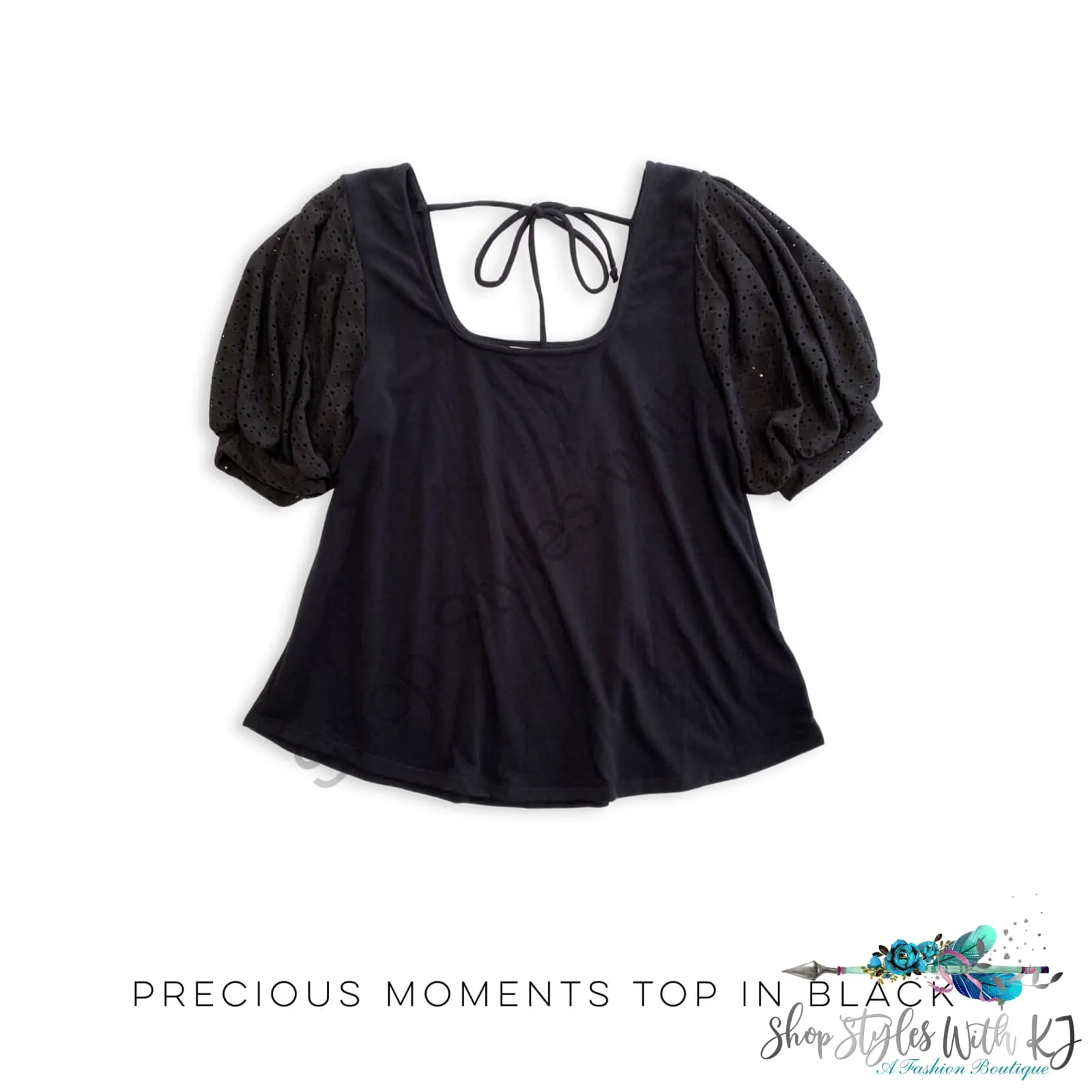 Precious Moments Top in Black