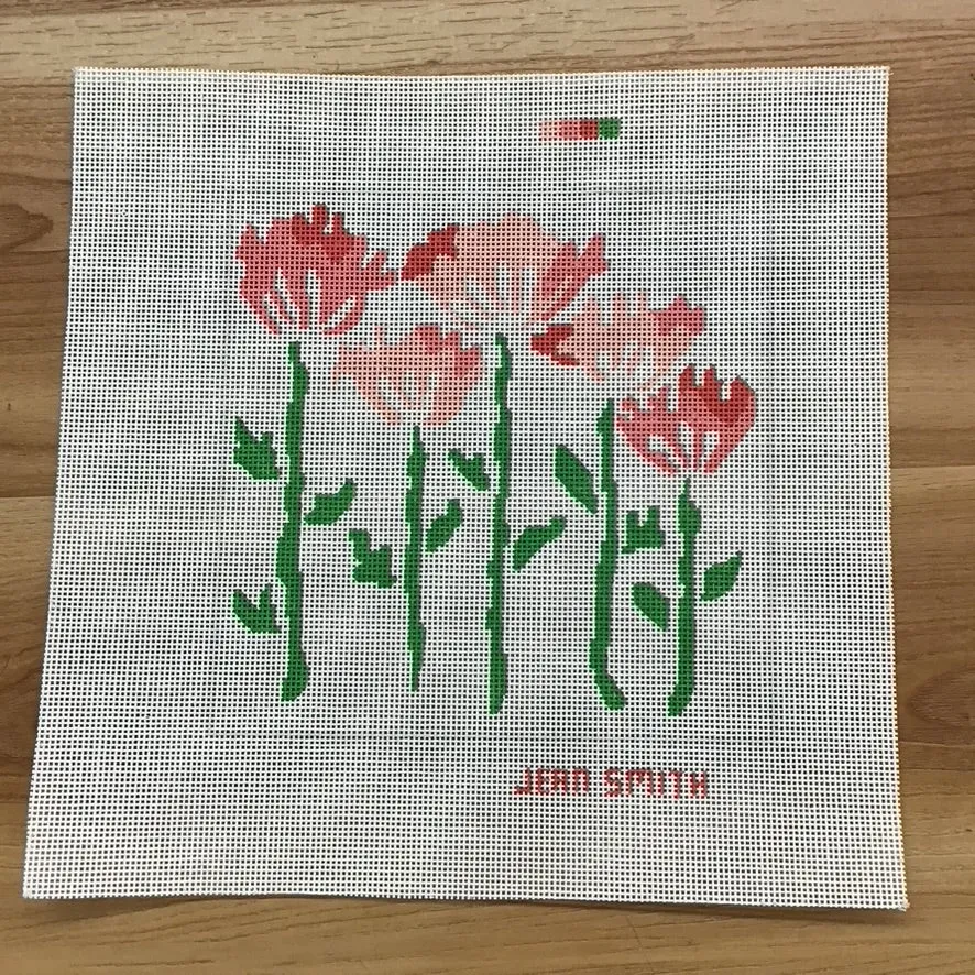 Precious Poppy Needlepoint Canvas