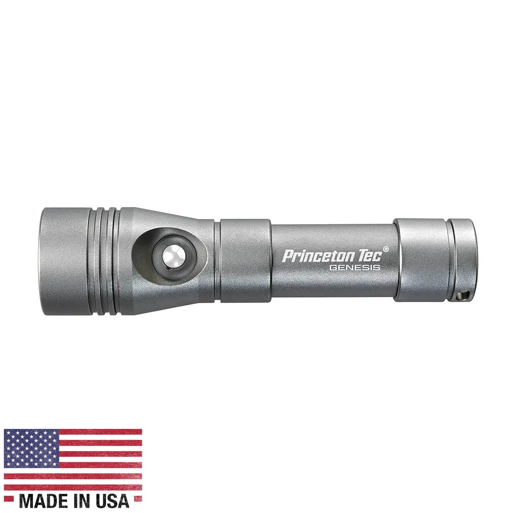 Princeton Tec Genesis Rechargeable Flashlight - Gray [G1-RC-GY]