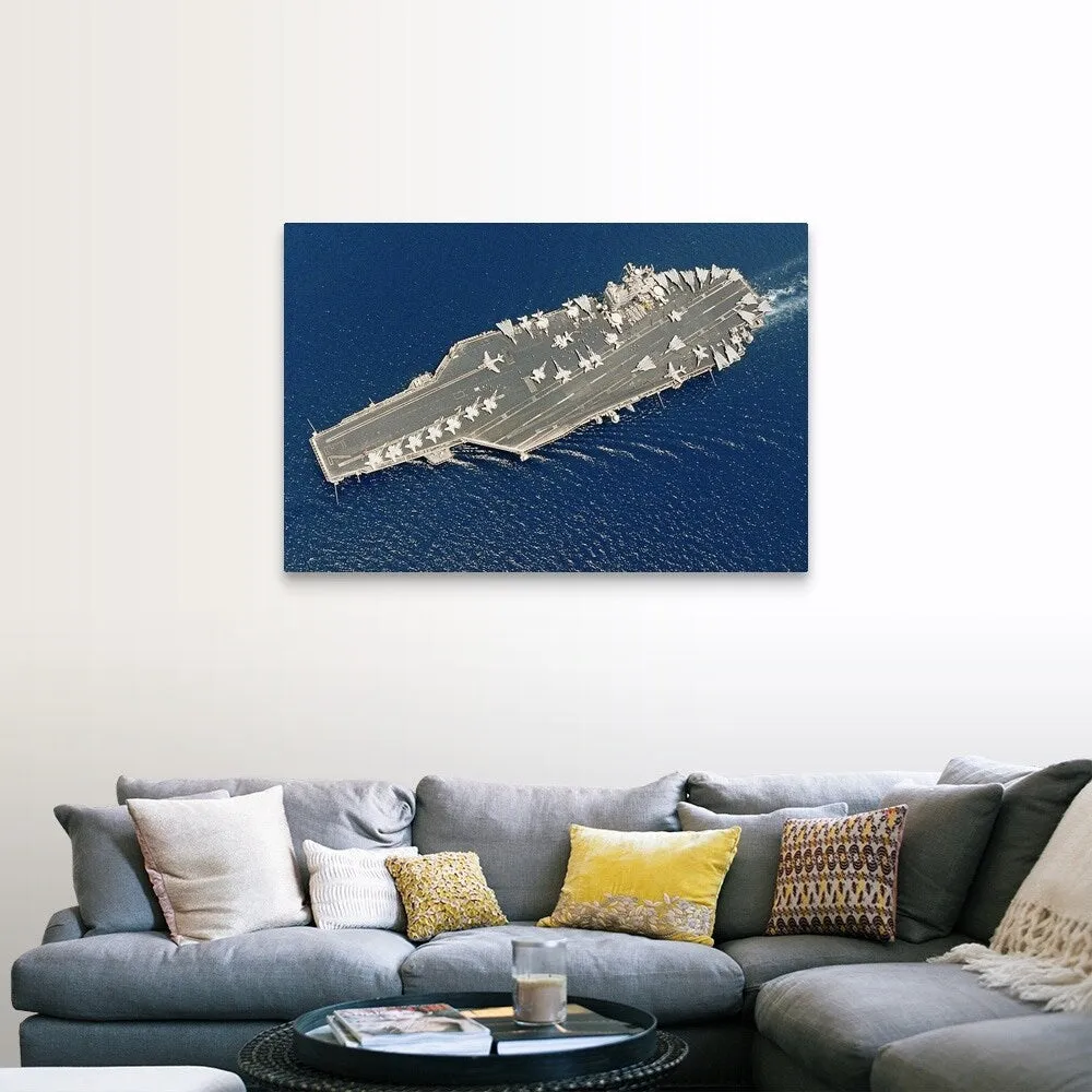 "Aircraft carrier USS George Washington and Carrier Air Wing Seven" Canvas Wall Art