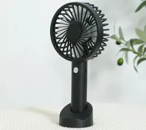 Rechargeable Handheld Portable Fan (Black)