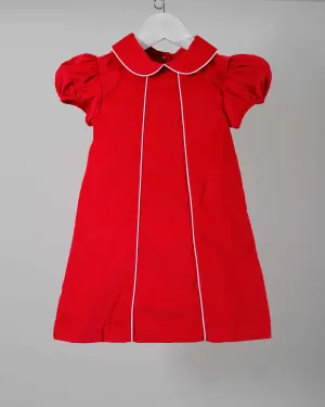 Red Corduroy Dress