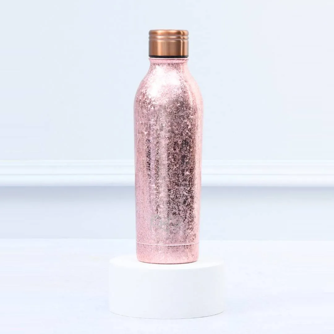 Rose Gold Sparkle Water Bottle