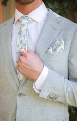 Sam Pocket Square ~ Charming Rose