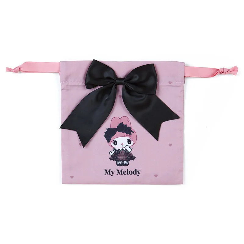 Sanrio My Melody "Melokuro" drawstring pouch