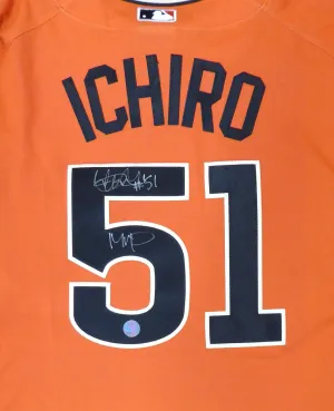 Seattle Mariners Ichiro Suzuki Autographed Orange 2007 All Star Majestic Cool Base Jersey "#51 & MVP" Size XL IS Holo Stock #156465