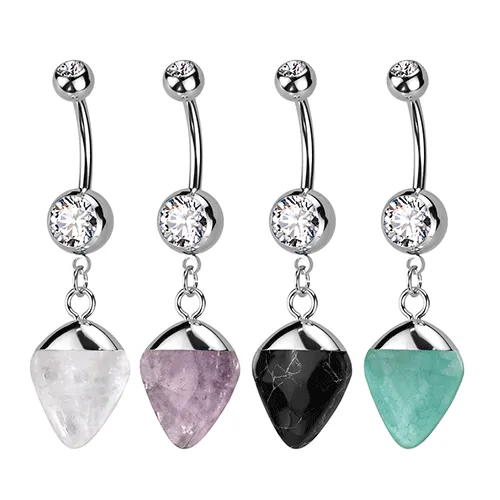 Semi-Precious Stone Belly Rings