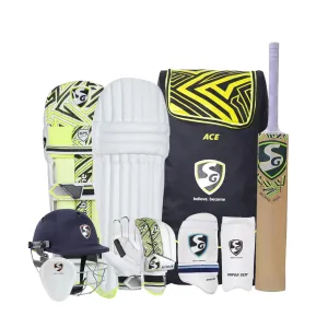 Sg Ace Cricket Kit With Helmet