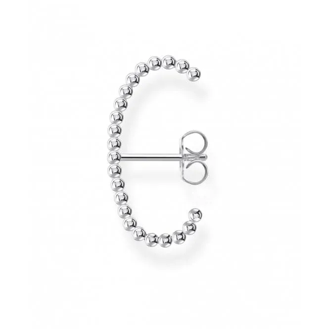 Silver Dot Arch Single Ear Stud H2154-001-21