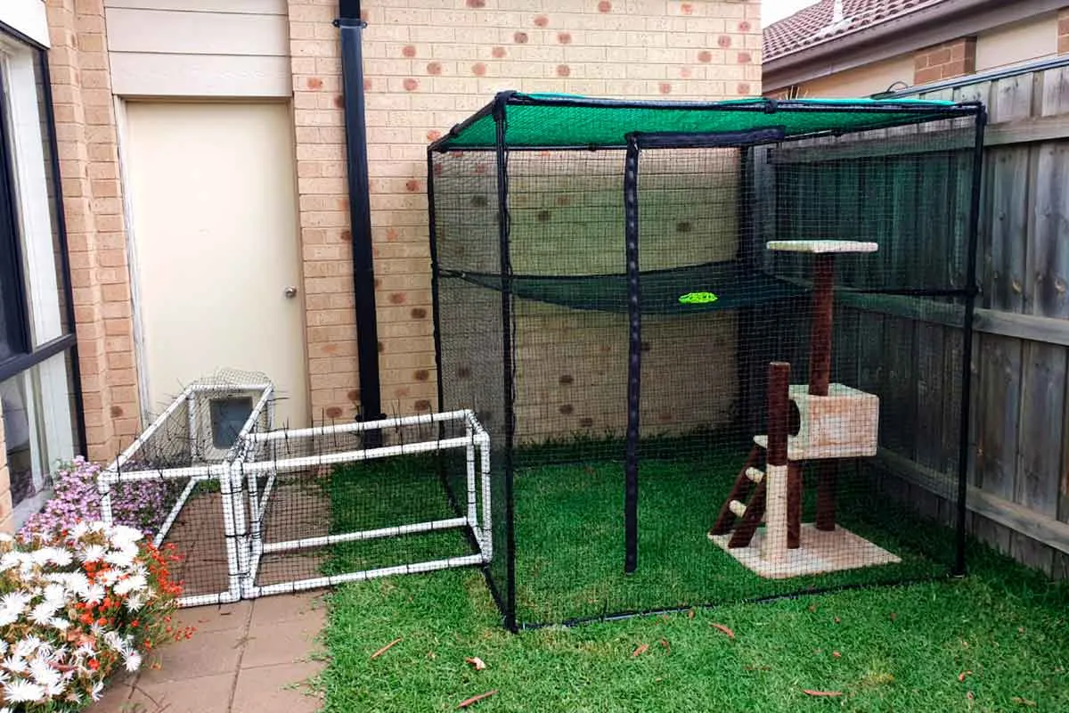 Single Size 1.8m Freestanding Cat Enclosure