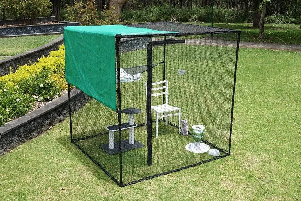 Single Size 1.8m Freestanding Cat Enclosure