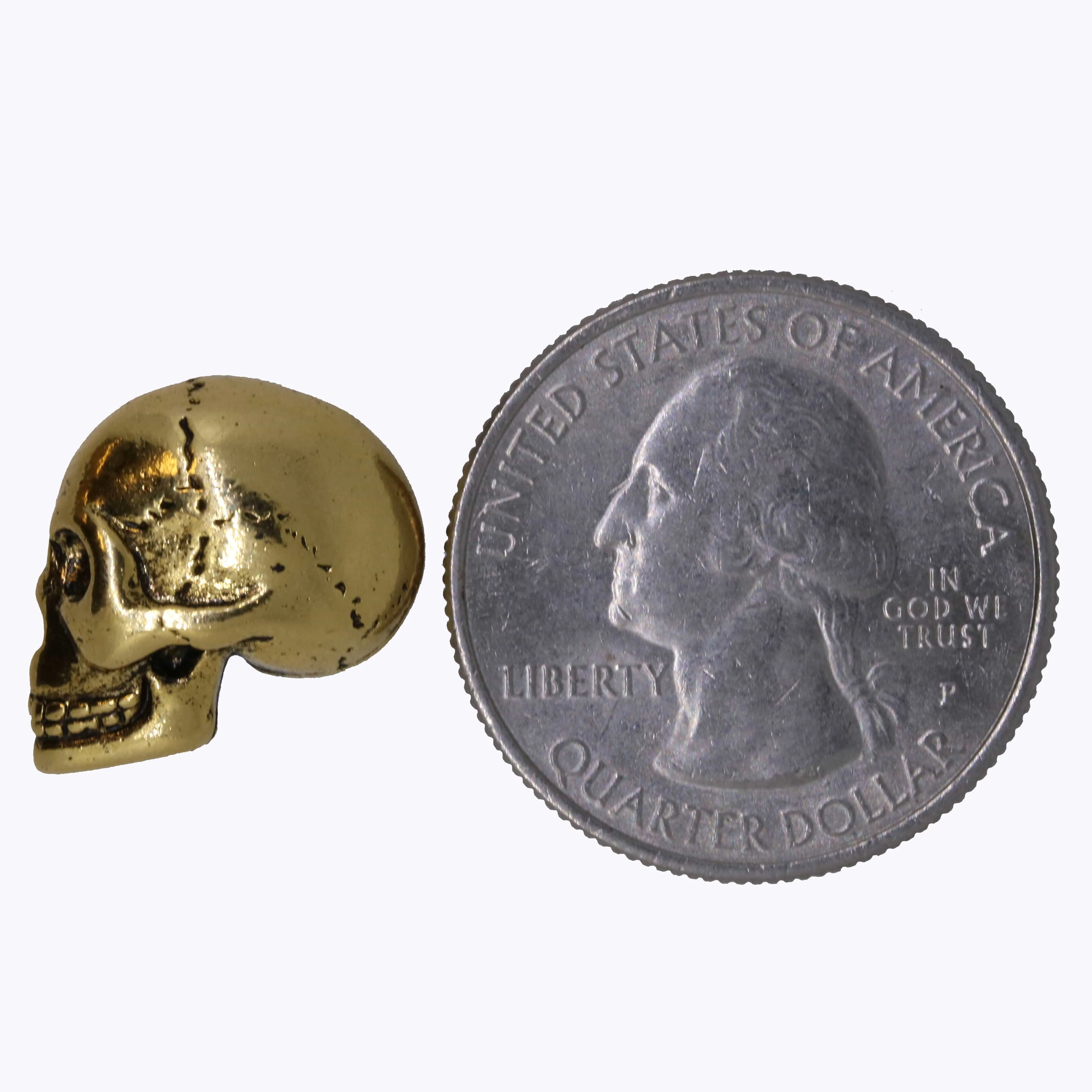 Skull Gold Lapel Pin