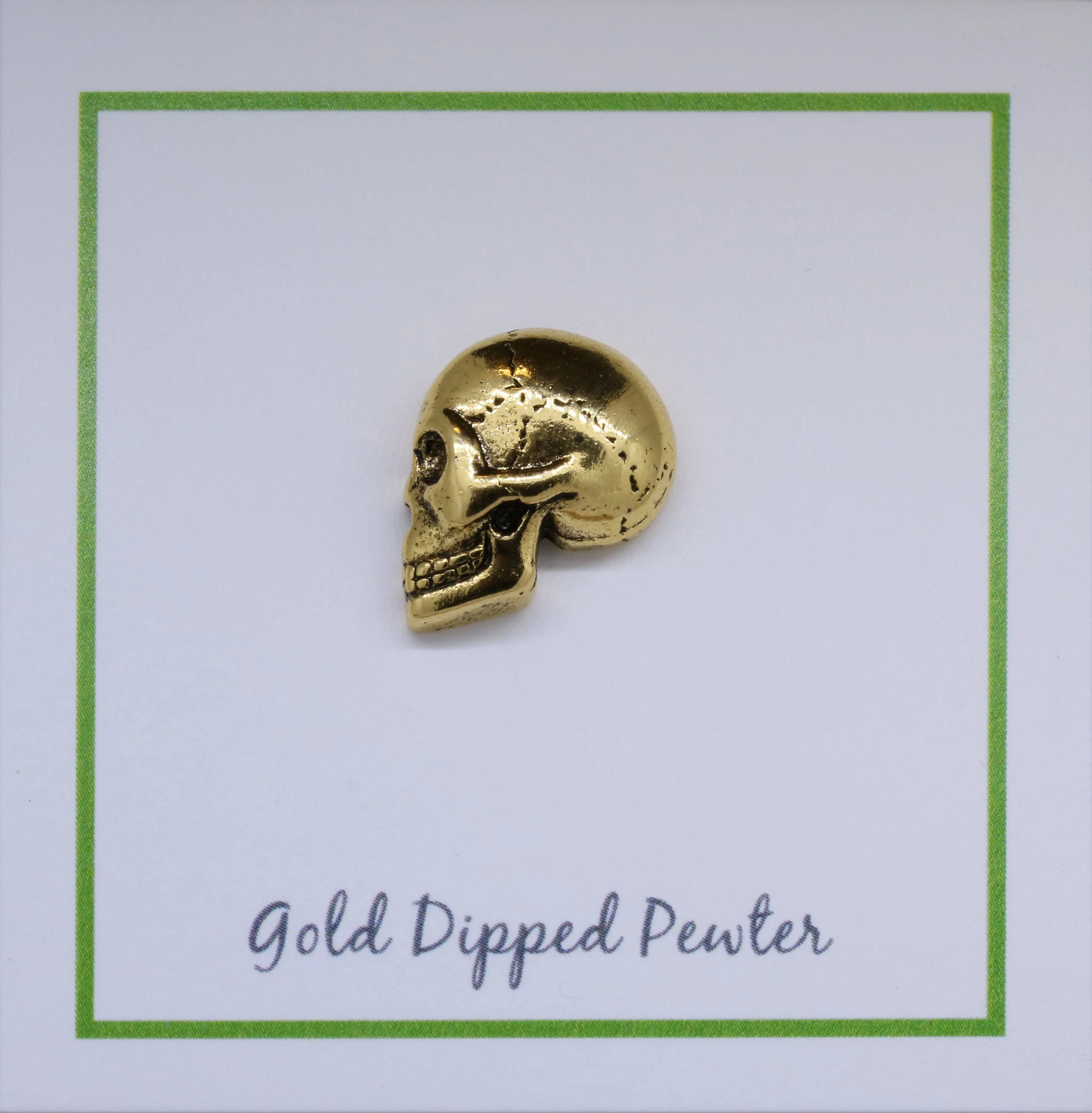 Skull Gold Lapel Pin