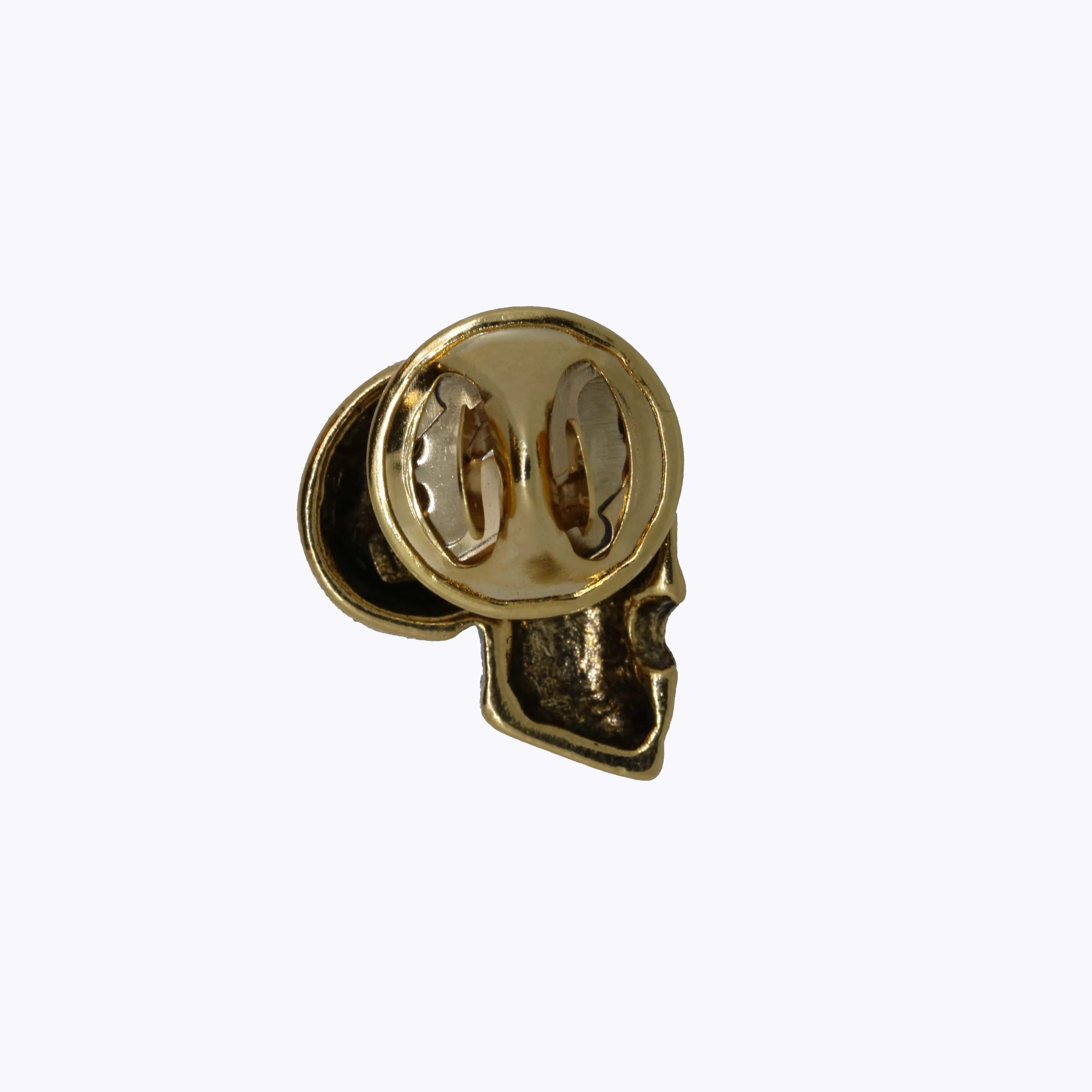 Skull Gold Lapel Pin