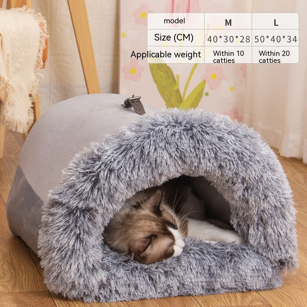 Splicing Portable Pet Bed Portable Warm